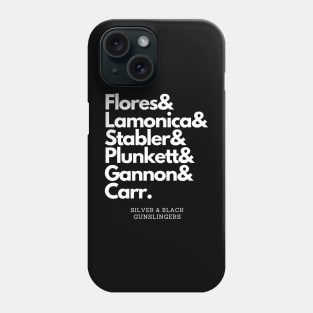 Silver and Black Gunslingers Phone Case