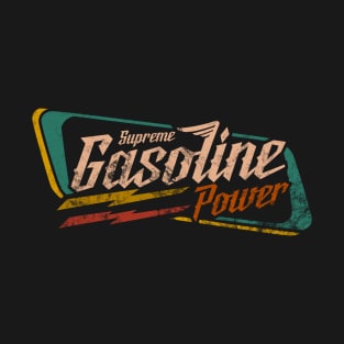 Gasoline supreme racing distressed design brand logo T-Shirt