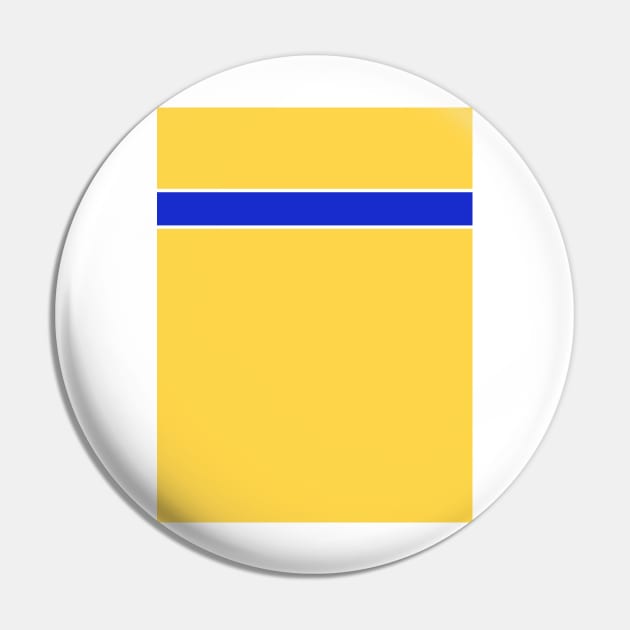 Leeds Yellow, Blue and White Hoop Away 1999 Pin by Culture-Factory