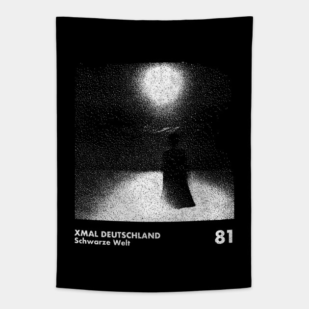 Xmal Deutschland / Minimalist Graphic Artwork Design Tapestry by saudade