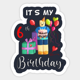 Roblox Birthday Gift Stickers Teepublic Uk - roblox gift ideas uk