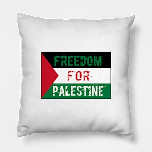 Freedom for Palestine Flag Pillow