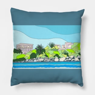 Philae Temple, Aswan, Egypt - digital art Pillow