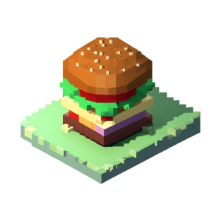 Pixel art burger 3 T-Shirt
