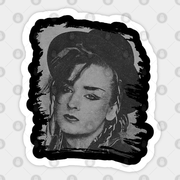 Boy George //Retro Poster - Boy George - Sticker | TeePublic