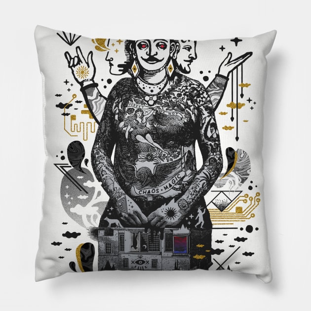 Dweller on the Threshold Pillow by chaos_magic