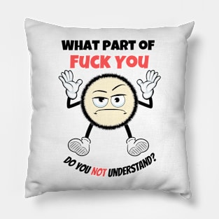 What Part OF Fuck You Do You Not Understand? Pillow