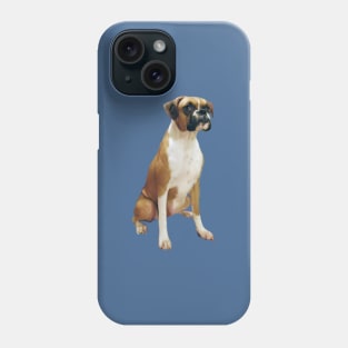 Boxer (with black mask & natural ears) - Just the dog Phone Case