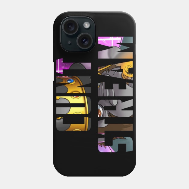 King Cunt Text Phone Case by Schmeckle