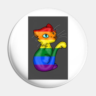 Rainbow Cat Pin