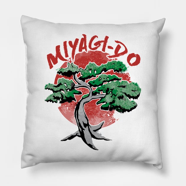 Karate Bonsai Pillow by Andriu