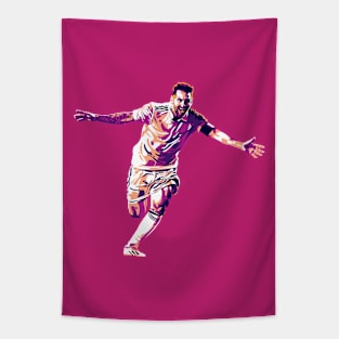 Lionel Messi in Pink Tapestry