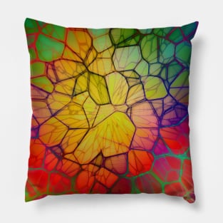 Bright Cracked Glass Pillow