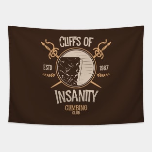 Cliffs Of Insanity Climbing Club Tapestry