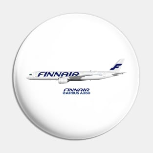 Illustration of Finnair Airbus A350 Pin