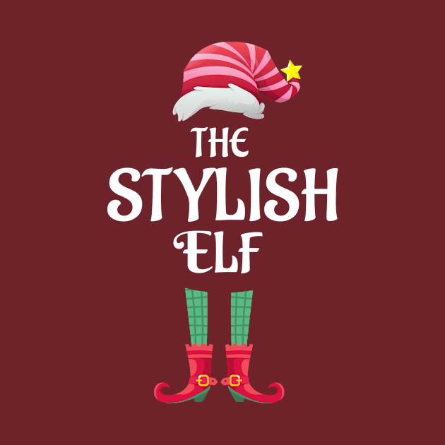 The Stylish Christmas Elf Matching Pajama Family Party Gift by BooTeeQue