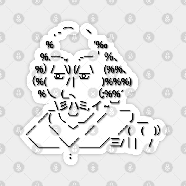 ASCII art Shakespeare Magnet by kpcuk