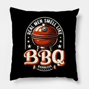 Real Men Smell Like BBQ Barbeque Grill Pillow