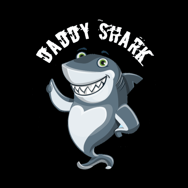 Men's daddy Shark Official T-shirt funny t-shirt and gift father day t-shirt by FouadBelbachir46