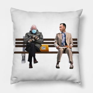 Bernie Sanders Inauguration Mittens Meme Pillow