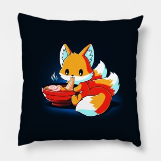 Cute Funny Foodie Fox animal lover Sarcastic Funny Quote Artwork Pillow