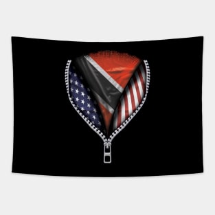 Trinidadian And Tobagoan Flag  Trinidad And Tobago Flag American Flag Zip Down - Gift for Trinidadian And Tobagoan From Trinidad And Tobago Tapestry