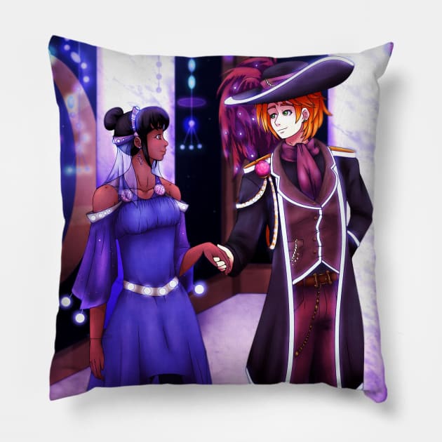 Sci-Fi Prom Date Pillow by SakuraDragon