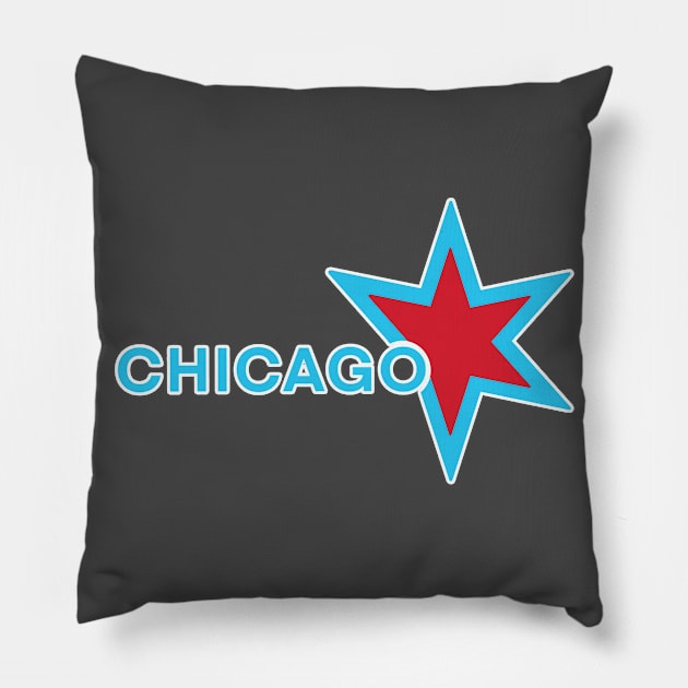 Chicago Pillow by pencilnekarts