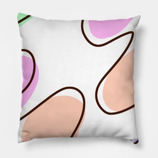 Colorful watercolor abstract texture art Pillow