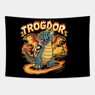 Trogdor the Burninator Dragon Tapestry