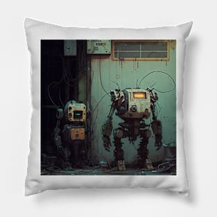 Drawings of robots Pillow