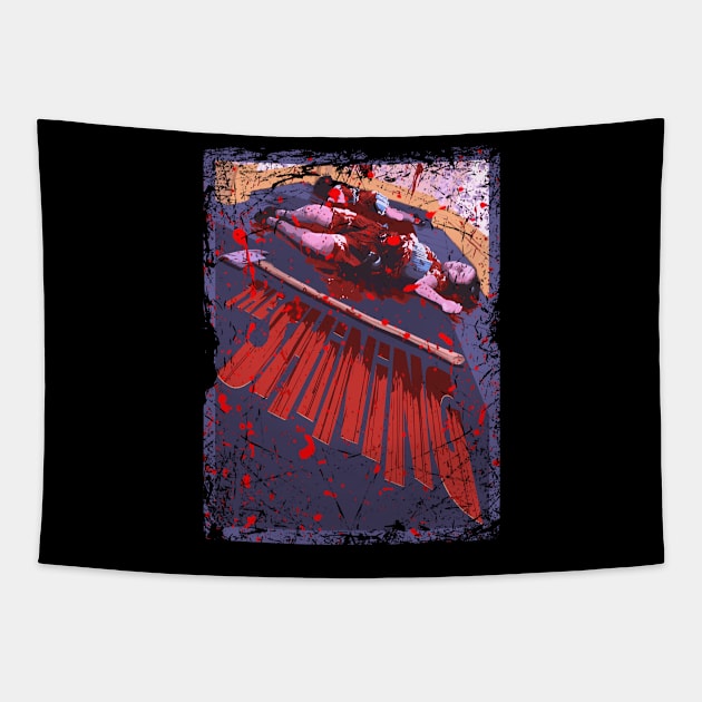 Jack's Madness Unleashed Celebrate the Haunting Performance and Chilling Scenes of Shining on a Stylish T-Shirt Tapestry by Irwin Bradtke