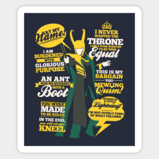 Loki Stickers Teepublic