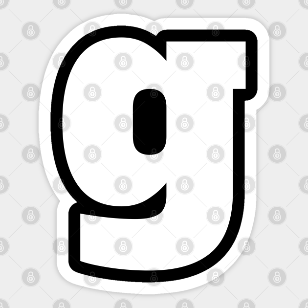 Alphabet G Lowercase Letter G Letter G Letter G Sticker Teepublic