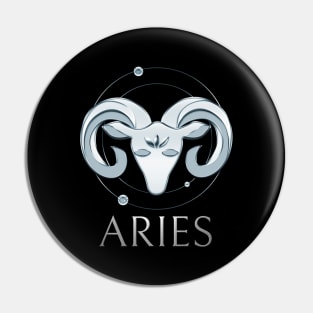 Aries Zodiac Sign Pin