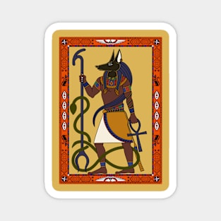 Anubis - Egyptian God - Coloured Magnet