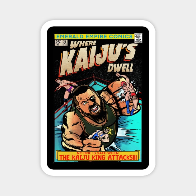 Kaiju comic ‘23 Magnet by Cult Classic Clothing