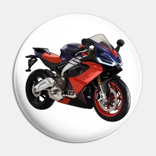 2021 RS 660 Bike Illustration Pin