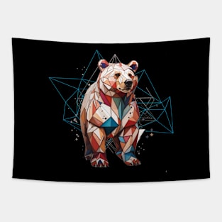 Geometric Bear Tapestry