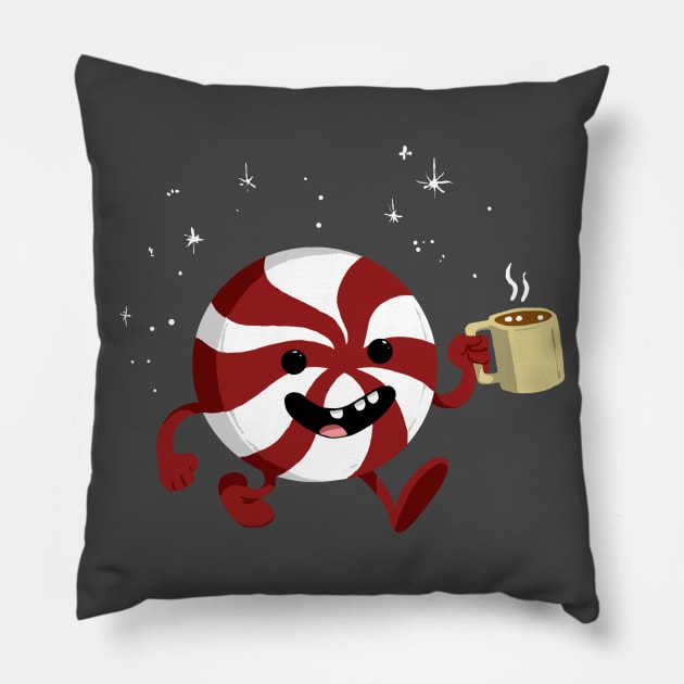 Christmas peppermint Pillow by ctupa