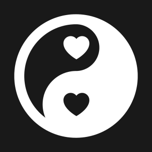 Ying Yang The Symbol Of Life & Death By Chinese Language T-Shirt