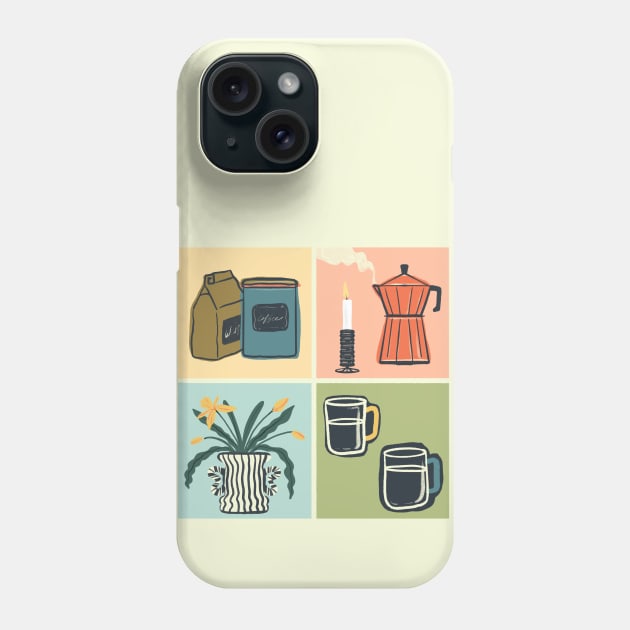 Coffee Essentials Vignette Phone Case by haleyum