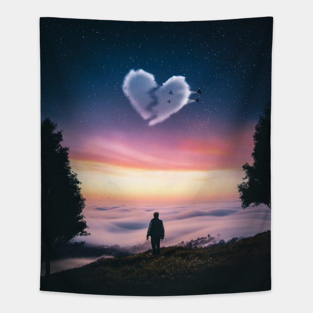 Broken Heart Love Tapestry Teepublic Search images from huge database containing over 290,000 silhouettes. broken heart by m1a1visuals