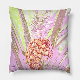 Tropical Pineapple Poster Art Pillow