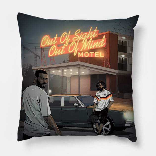 Out of sight - out of mind Pillow by BokkaBoom