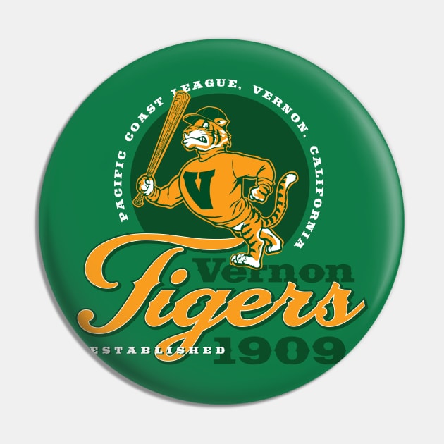 Vernon Tigers Pin by MindsparkCreative