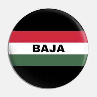 Baja City in Hungarian Flag Pin