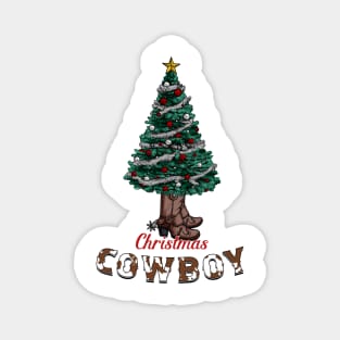 Christmas Cowboy Magnet