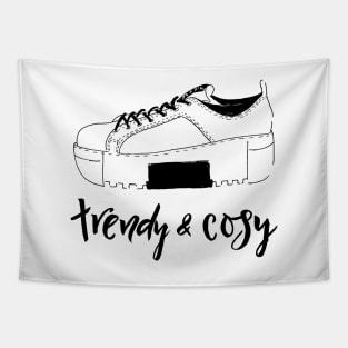 Shoe sneakers with logo trendy and cosy Tapestry