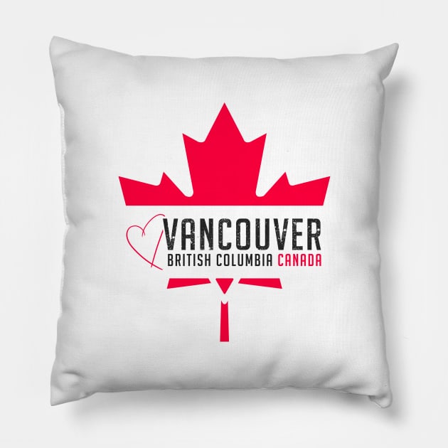 Heart of Vancouver Pillow by Seamuno